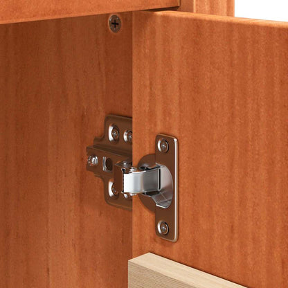 Sideboard Wachsbraun 70 x 35 x 80 cm Massives Kiefernholz