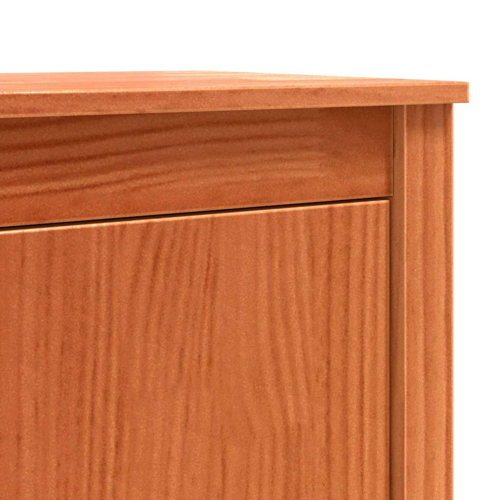 Sideboard Wachsbraun 70 x 35 x 80 cm Massives Kiefernholz