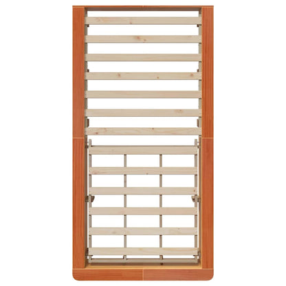 Bettrahmen Wachsbraun 100 x 200 cm Massives Kiefernholz