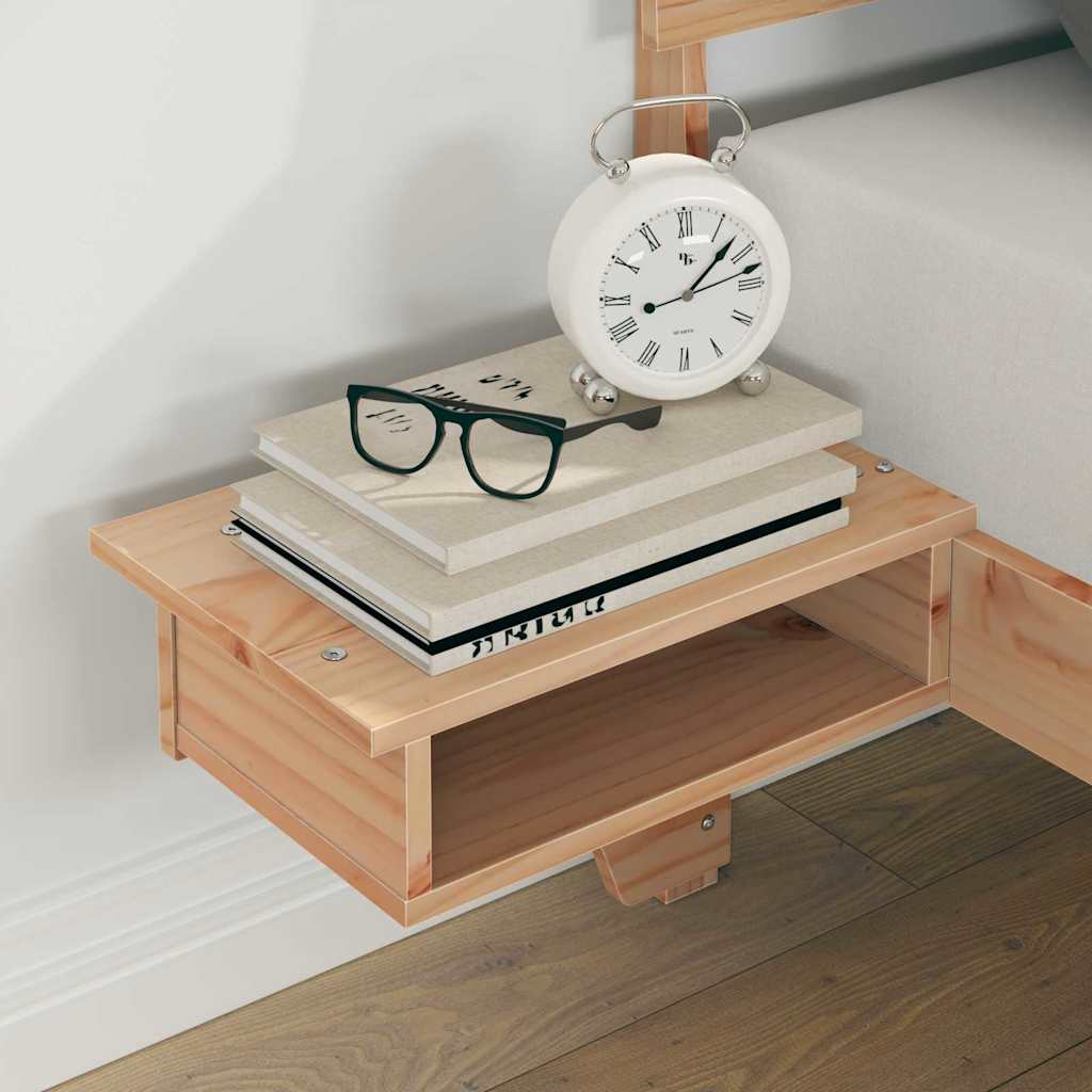 Bettrahmen mit Kopfteil Braun 200 x 200 cm Massives Kiefernholz