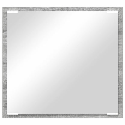 vidaXL LED-Badezimmerspiegel Graues Sonoma 40 x 37 x 8.5 cm