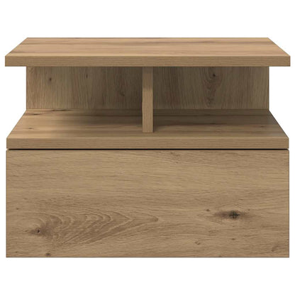 vidaXL Schwebender Nachttisch Artisan-Eiche 40 x 31 x 28 cm