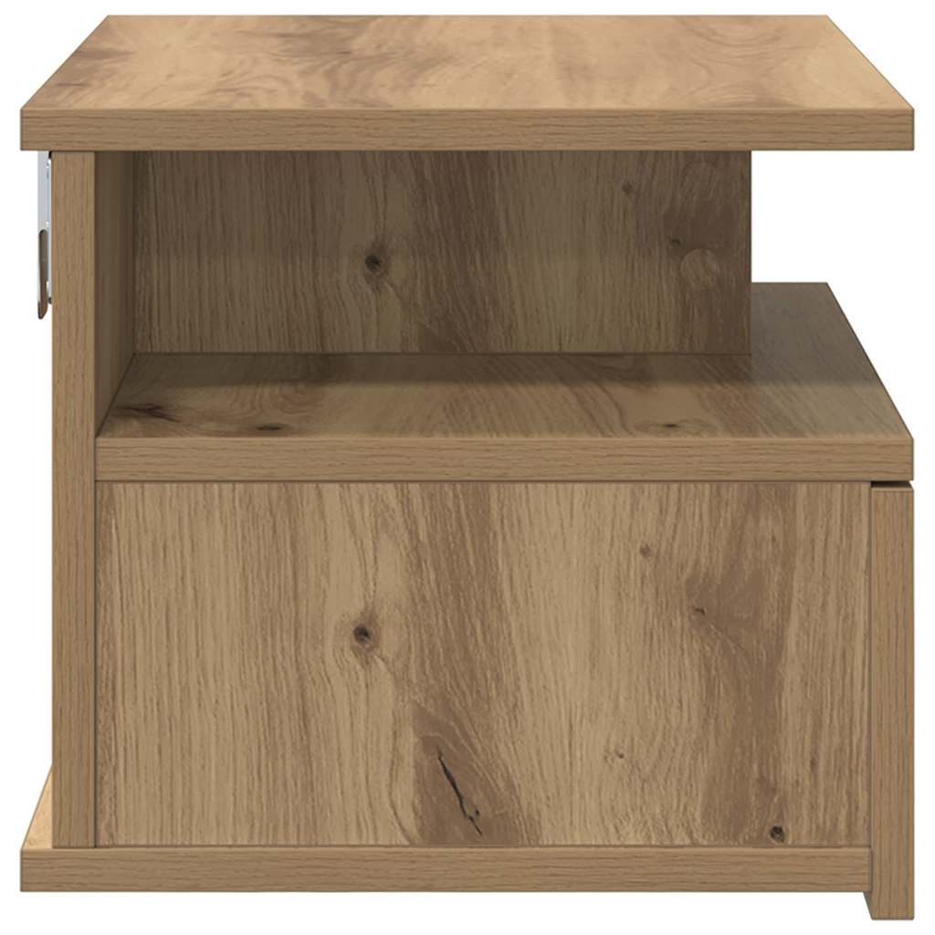 vidaXL Schwebender Nachttisch Artisan-Eiche 40 x 31 x 28 cm