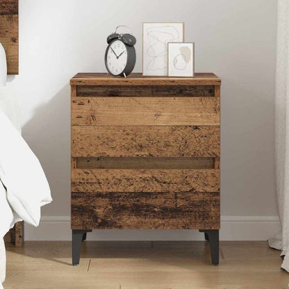 vidaXL Nachttisch Altholz 40 x 35 x 50 cm Holzwerkstoff