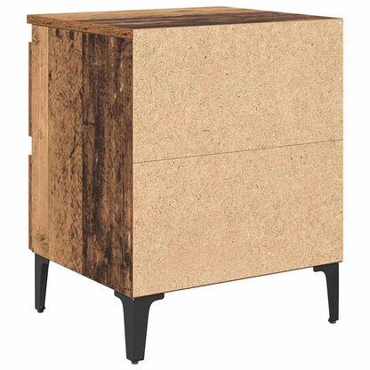 vidaXL Nachttisch 2 pcs Altholz 40 x 35 x 50 cm Holzwerkstoff