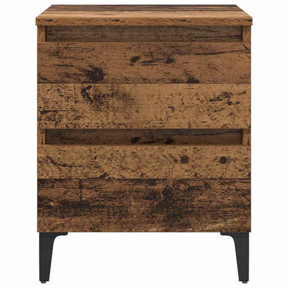 vidaXL Nachttisch 2 pcs Altholz 40 x 35 x 50 cm Holzwerkstoff