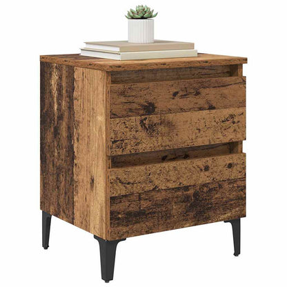 vidaXL Nachttisch 2 pcs Altholz 40 x 35 x 50 cm Holzwerkstoff