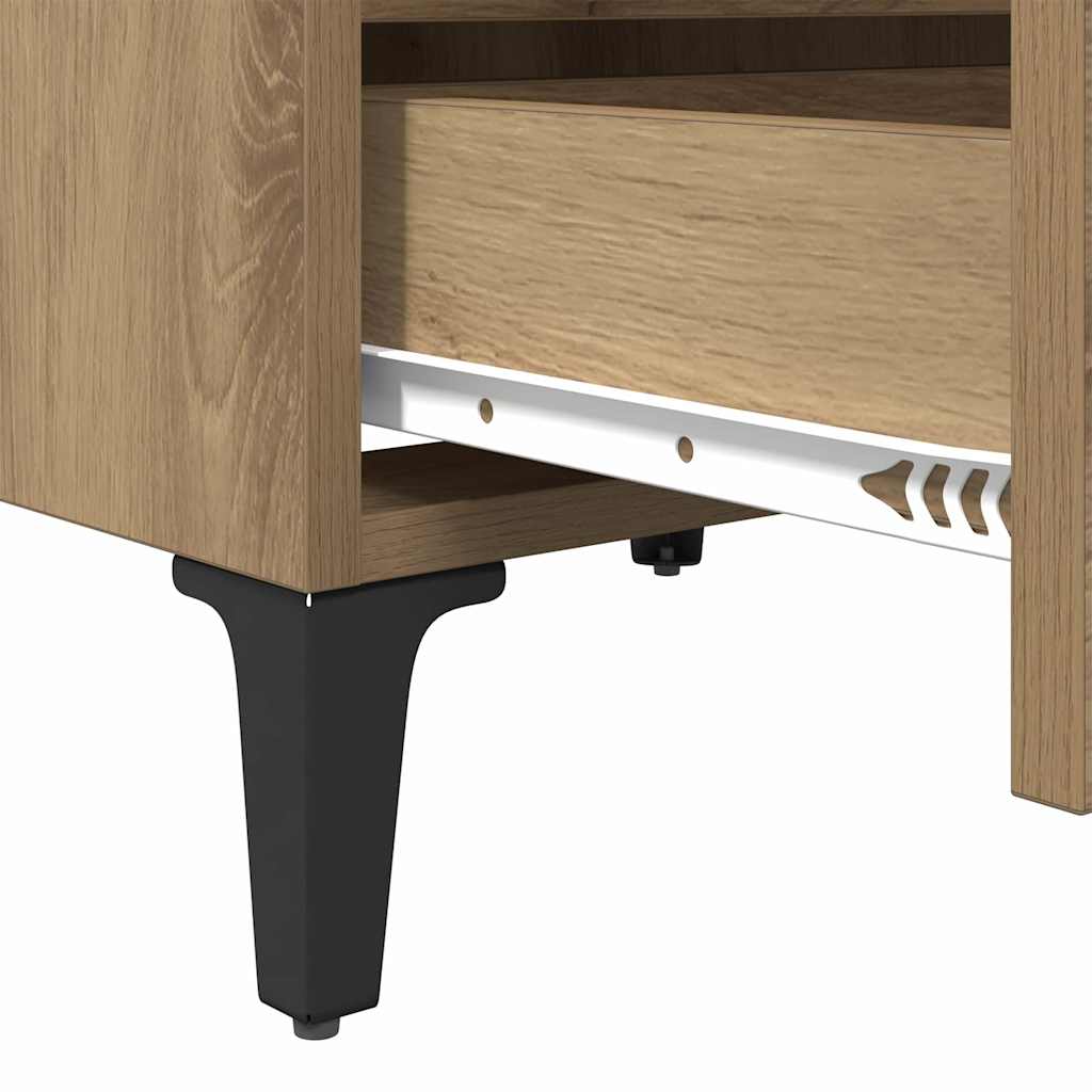 vidaXL Nachttisch Artisan-Eiche 40 x 35 x 50 cm Holzwerkstoff