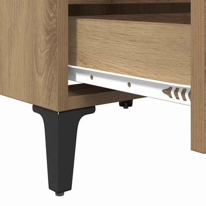 vidaXL Nachttisch Artisan-Eiche 40 x 35 x 50 cm Holzwerkstoff