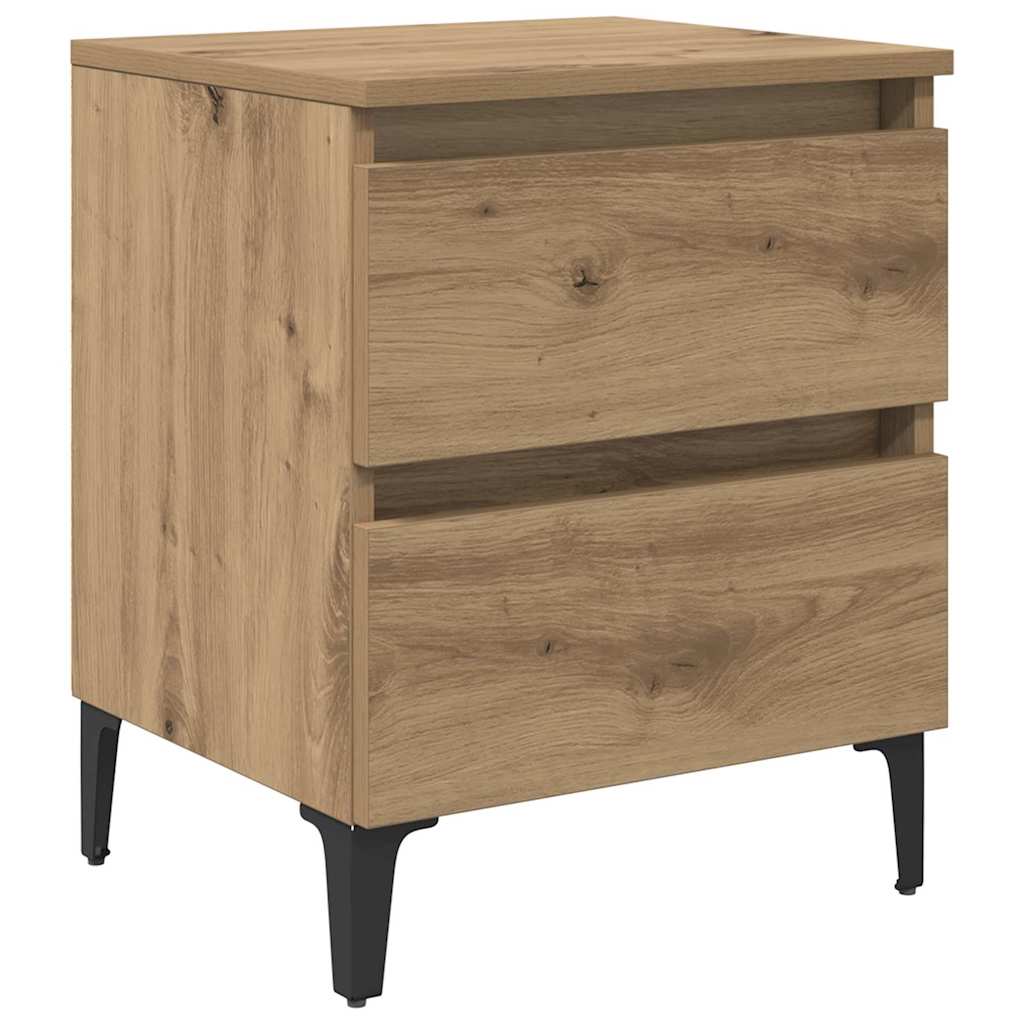 vidaXL Nachttisch Artisan-Eiche 40 x 35 x 50 cm Holzwerkstoff