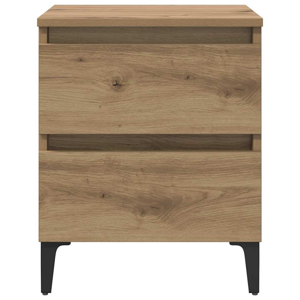 vidaXL Nachttisch Artisan-Eiche 40 x 35 x 50 cm Holzwerkstoff