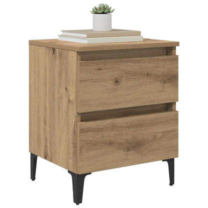vidaXL Nachttisch Artisan-Eiche 40 x 35 x 50 cm Holzwerkstoff