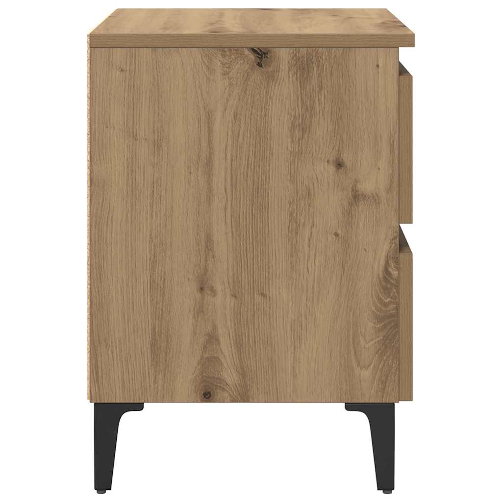 vidaXL Nachttisch Artisan-Eiche 40 x 35 x 50 cm Holzwerkstoff