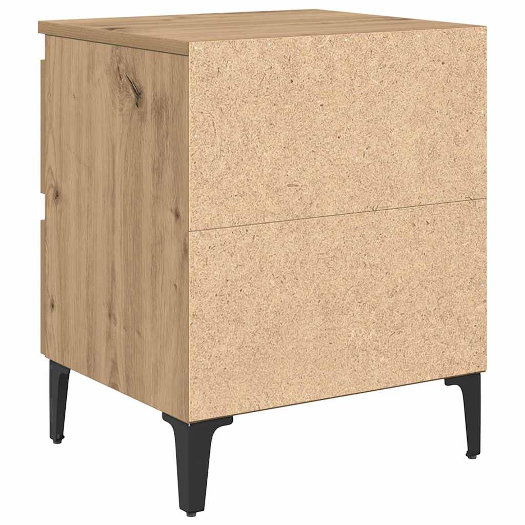 Nachttisch 2 pcs Artisan-Eiche 40 x 35 x 50 cm Holzwerkstoff