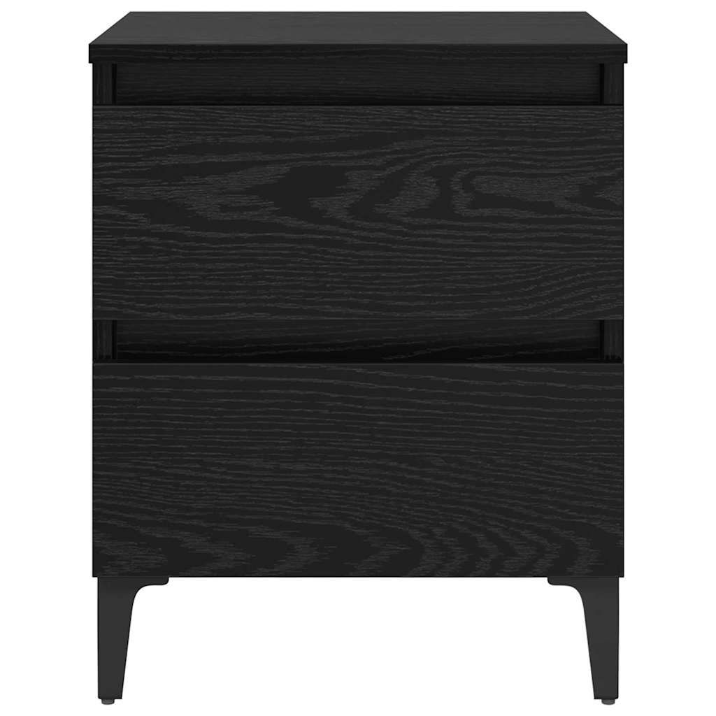 vidaXL Nachttisch Schwarz Eichen-Optik 40 x 35 x 50 cm Holzwerkstoff