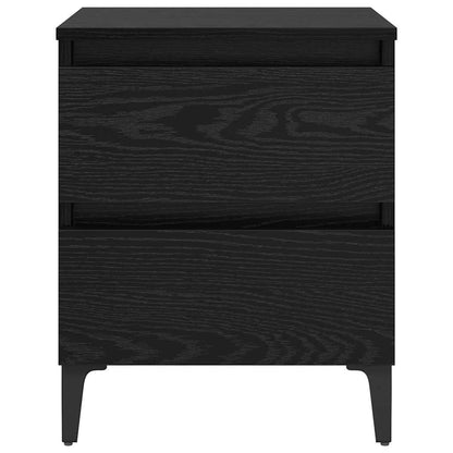 vidaXL Nachttisch Schwarz Eichen-Optik 40 x 35 x 50 cm Holzwerkstoff