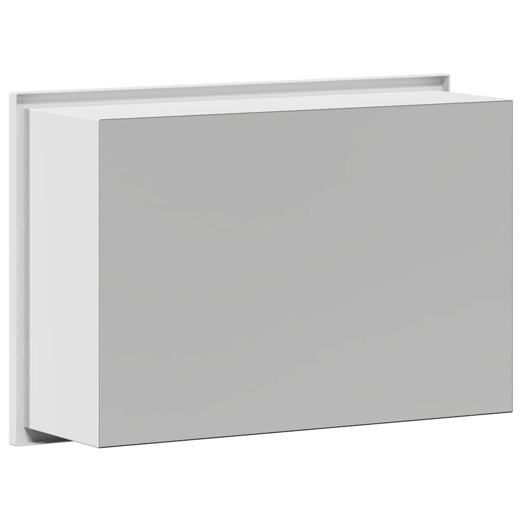 vidaXL Duschnische Weiß 30 x 20 x 9,5 cm Edelstahl