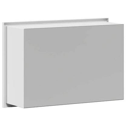 vidaXL Duschnische Weiß 30 x 20 x 9,5 cm Edelstahl