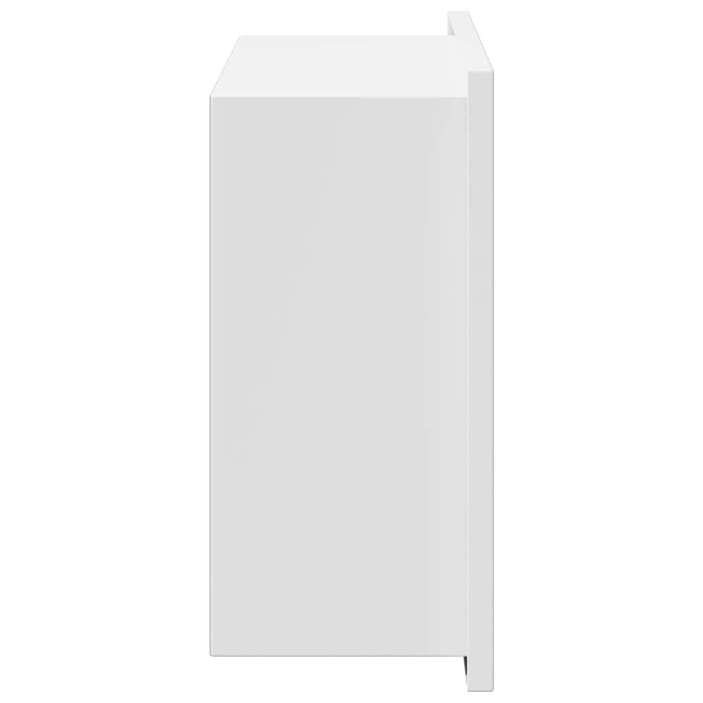vidaXL Duschnische Weiß 30 x 20 x 9,5 cm Edelstahl