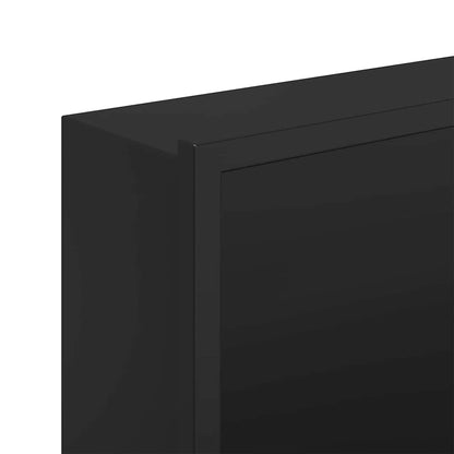 vidaXL Duschnische Schwarz 90 x 20 x 9,5 cm Edelstahl