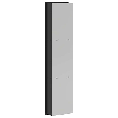vidaXL Duschnische Schwarz 90 x 20 x 9,5 cm Edelstahl