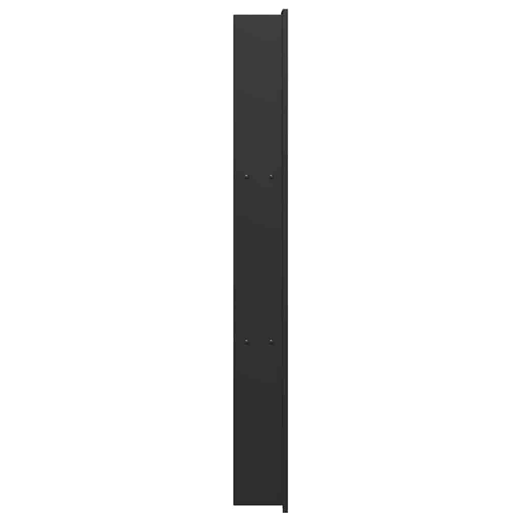 vidaXL Duschnische Schwarz 90 x 20 x 9,5 cm Edelstahl
