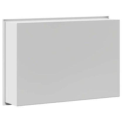 vidaXL Duschnische Weiß 45 x 30 x 9,5 cm Edelstahl