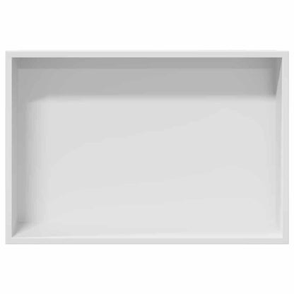 vidaXL Duschnische Weiß 45 x 30 x 9,5 cm Edelstahl