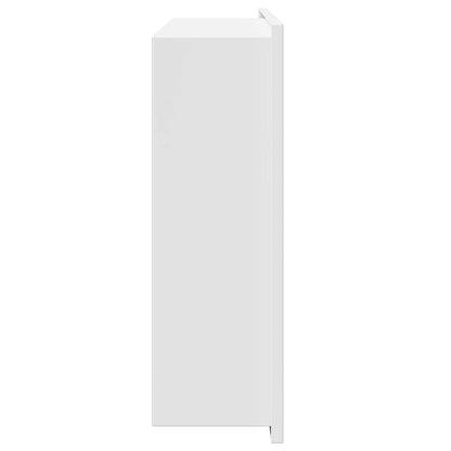 vidaXL Duschnische Weiß 45 x 30 x 9,5 cm Edelstahl