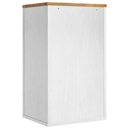vidaXL Badezimmer-Wandschrank mit Regal FLORO Weiß 35 x 30 x 60 cm