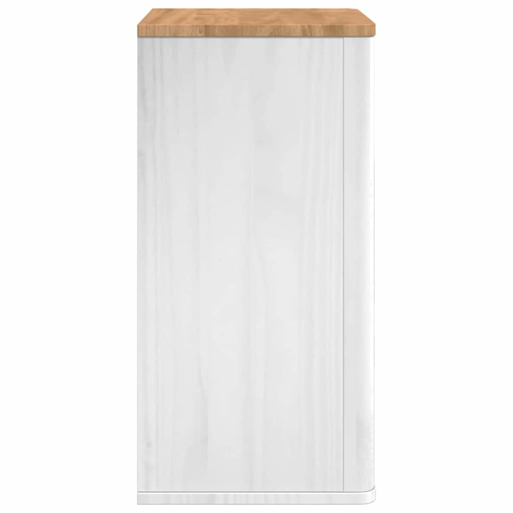 vidaXL Badezimmer-Wandschrank mit Regal FLORO Weiß 35 x 30 x 60 cm