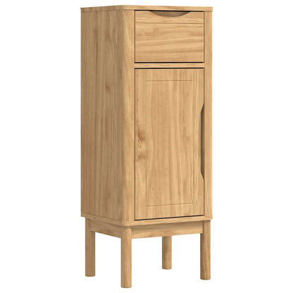 Badezimmerschrank mit Regal FLORO Wachsbraun 35 x 30 x 90 cm