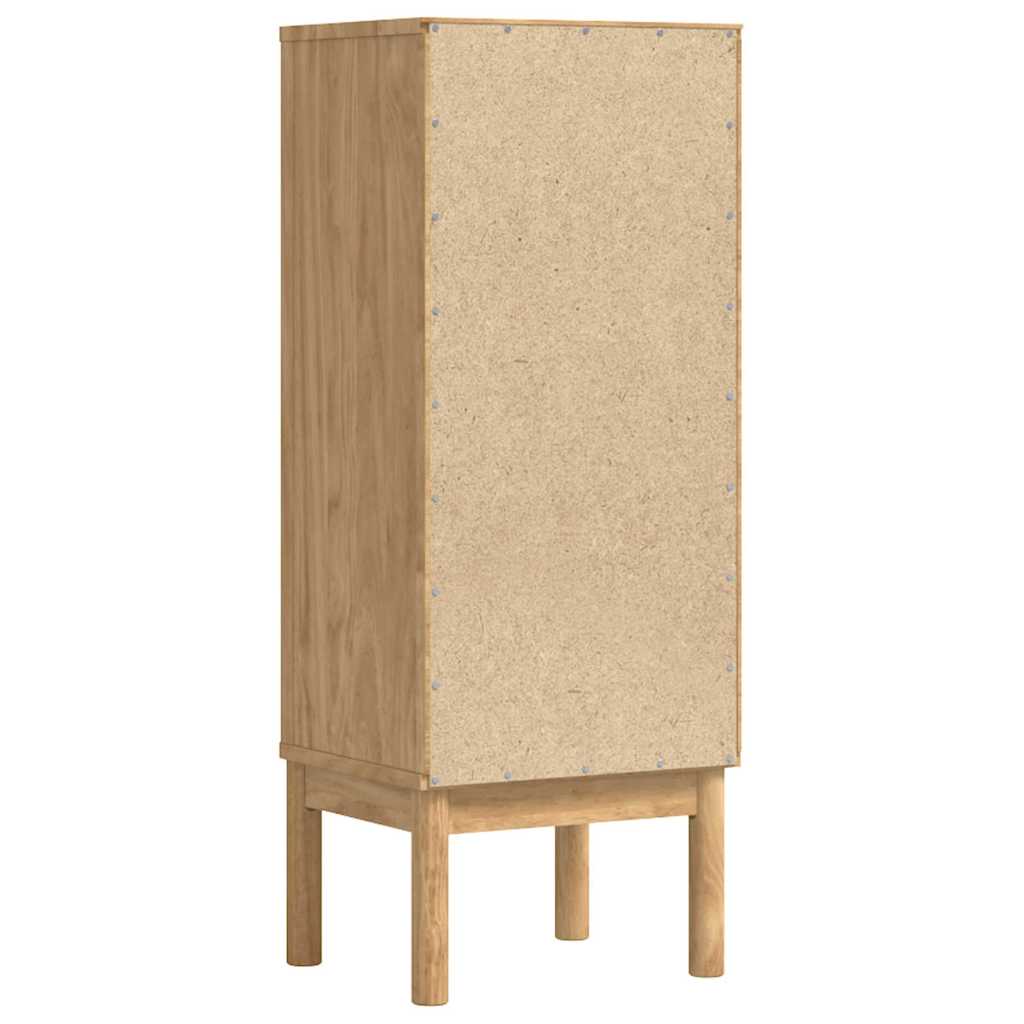 Badezimmerschrank mit Regal FLORO Wachsbraun 35 x 30 x 90 cm