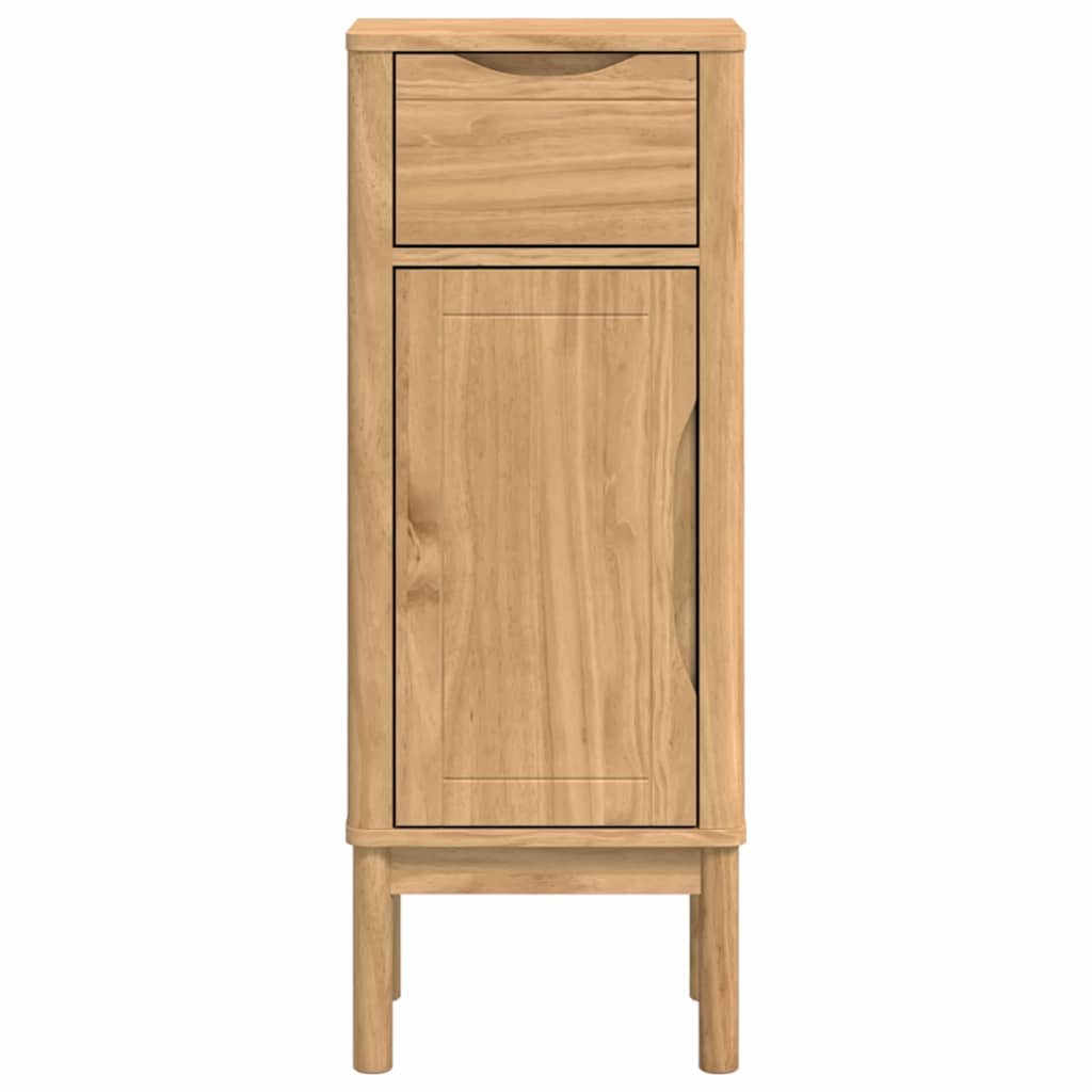Badezimmerschrank mit Regal FLORO Wachsbraun 35 x 30 x 90 cm