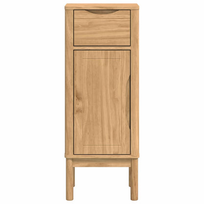 Badezimmerschrank mit Regal FLORO Wachsbraun 35 x 30 x 90 cm