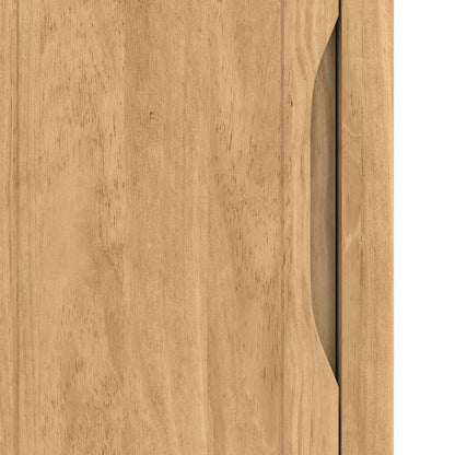 vidaXL Bad hoher Schrank mit Regal FLORO Wachsbraun 35 x 30 x 160 cm