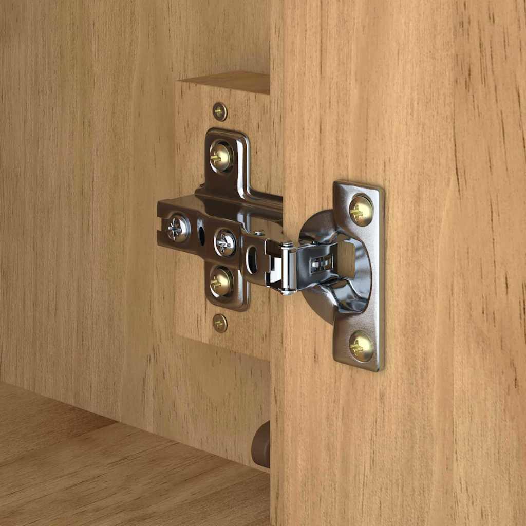 Waschbeckenschrank mit Regal FLORO Wachsbraun 60 x 40 x 80 cm