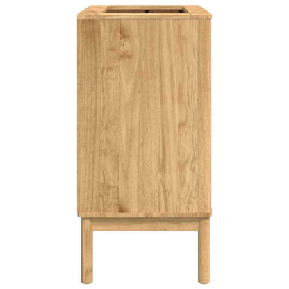 Waschbeckenschrank mit Regal FLORO Wachsbraun 60 x 40 x 80 cm
