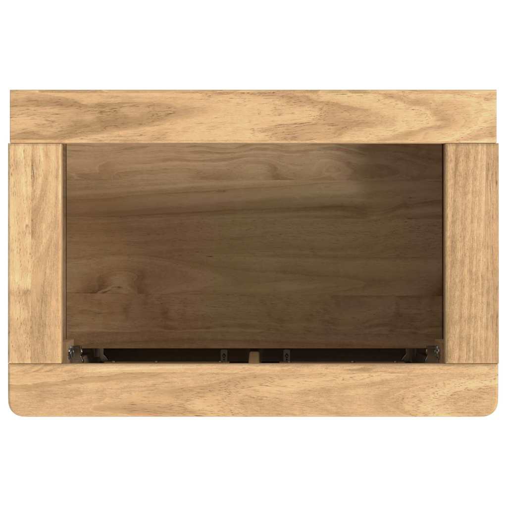 Waschbeckenschrank mit Regal FLORO Wachsbraun 60 x 40 x 80 cm