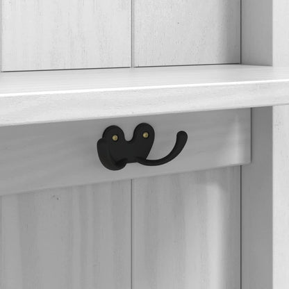 Flurschrank FLORO Weiß 50 x 40 x 158 cm Massivholz Kiefer