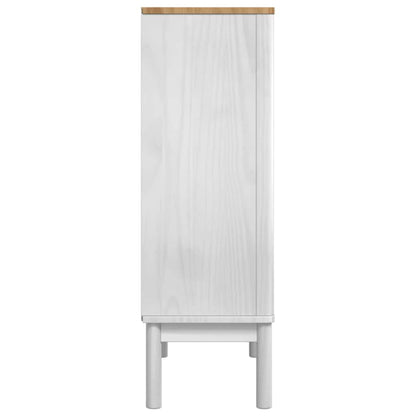 vidaXL Sideboard FLORO Weiß 70 x 30 x 70,5 cm Massivholz Kiefer