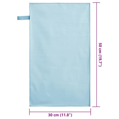 Sporthandtücher 2 pcs Blau 50 x 30 cm Polyester und Polyamid