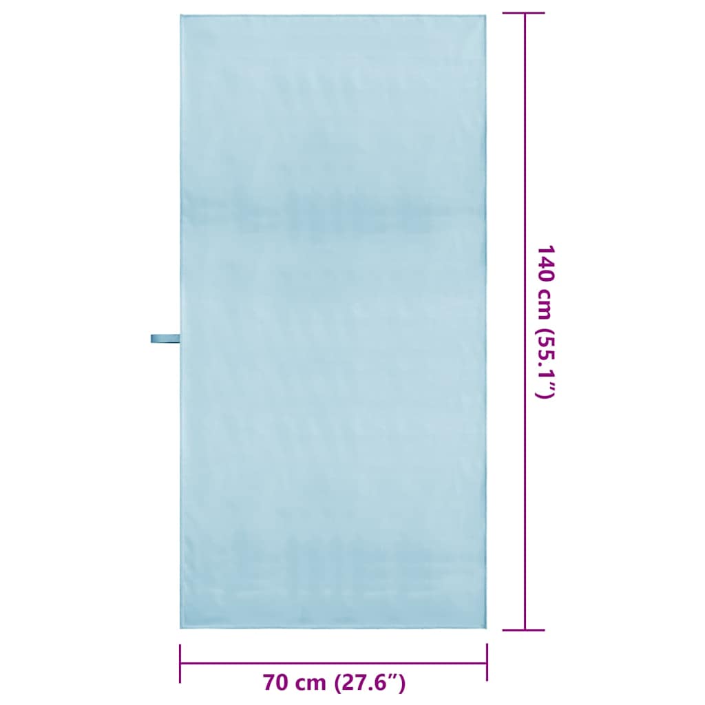 Sporthandtücher 2 pcs Blau 140 x 70 cm Polyester und Polyamid