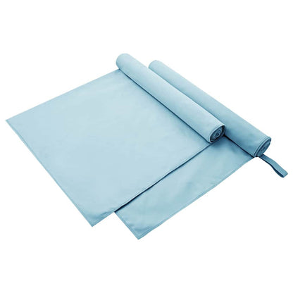 Sporthandtücher 2 pcs Blau 180 x 90 cm Polyester und Polyamid