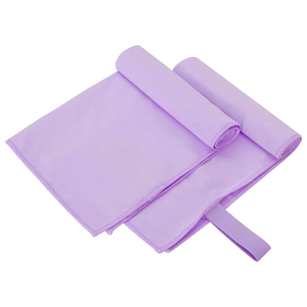 Sporthandtücher 2 pcs Lila 50 x 30 cm Polyester und Polyamid