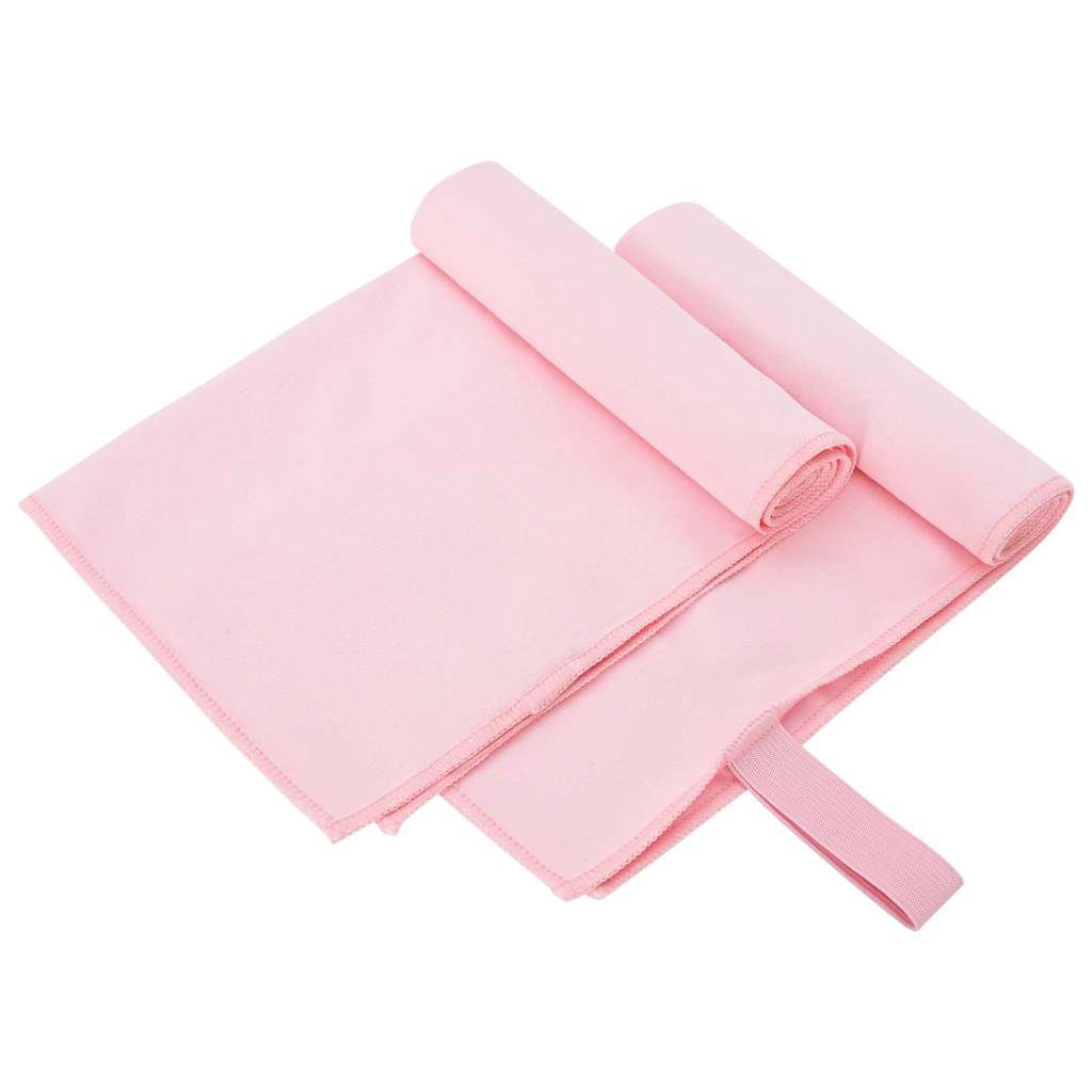 Sporthandtücher 2 pcs Rosa 50 x 30 cm Polyester und Polyamid