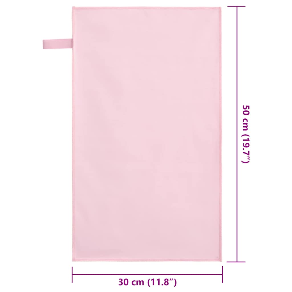 Sporthandtücher 2 pcs Rosa 50 x 30 cm Polyester und Polyamid