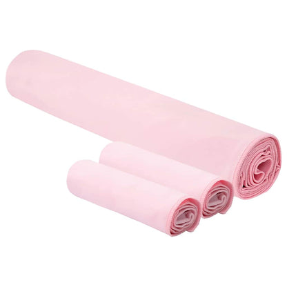Sporthandtuch Set 3 pcs Rosa Polyester und Polyamid