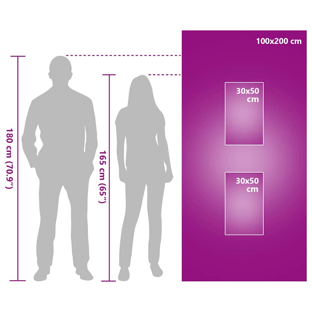 Sporthandtuch Set 3 pcs Rosa Polyester und Polyamid