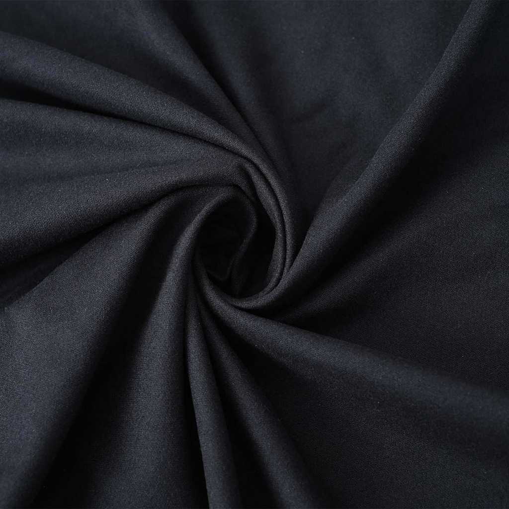 Sonnenliege-Tücher 2 pcs Schwarz 210 x 75 cm
